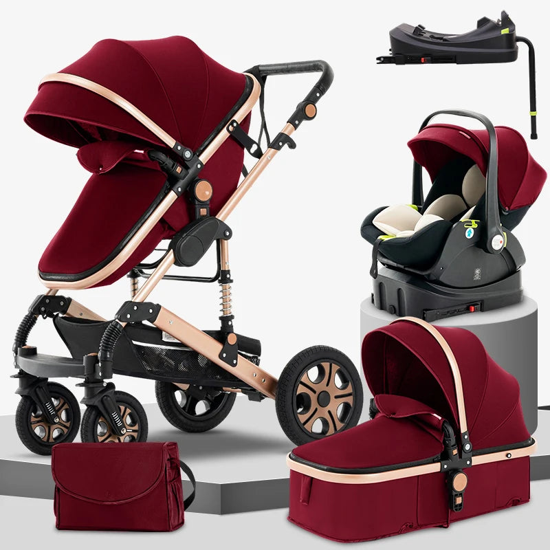 3-in-1 Travel System Stroller with Isofix Base