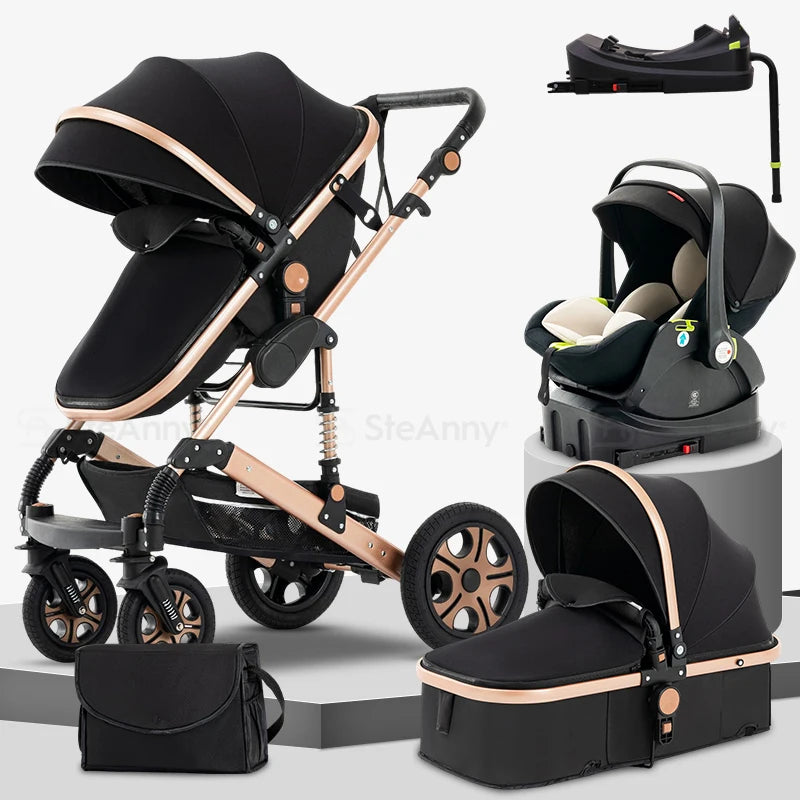 3-in-1 Travel System Stroller with Isofix Base