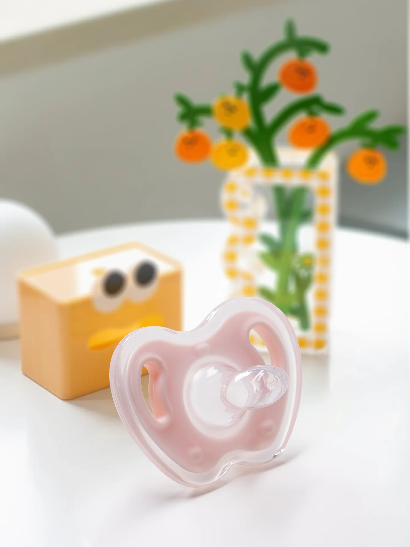 Baby Pacifier Set - 3-Piece Silicone with Case & Chain
