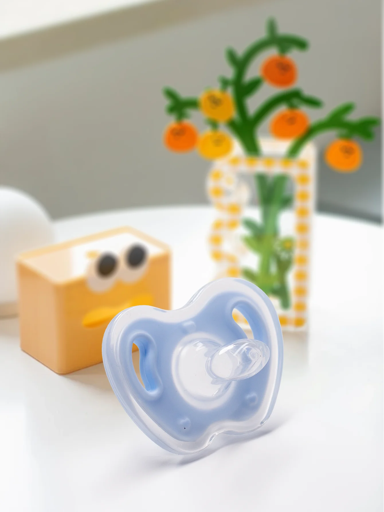 Baby Pacifier Set - 3-Piece Silicone with Case & Chain