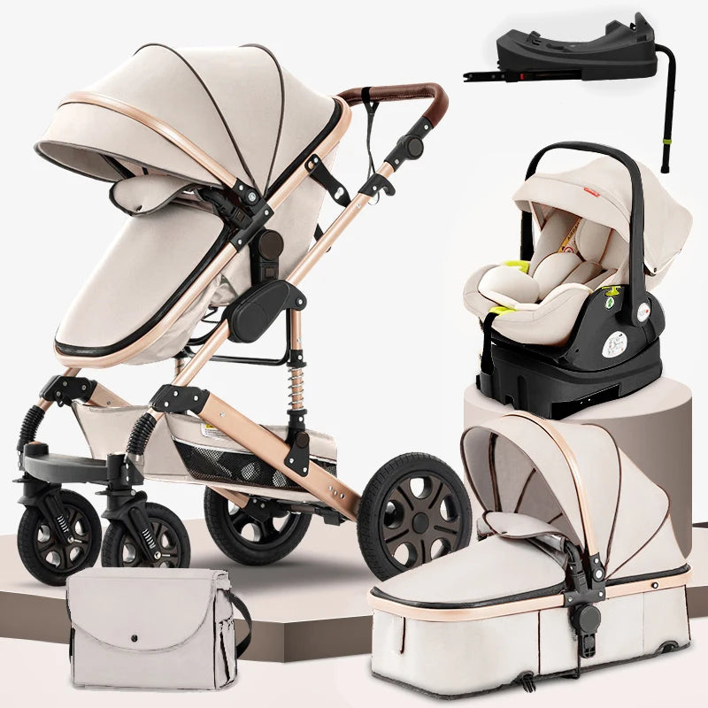 3-in-1 Travel System Stroller with Isofix Base