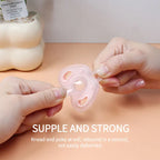 Baby Pacifier Set - 3-Piece Silicone with Case & Chain