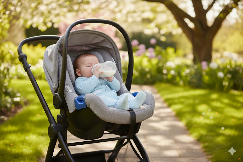 MAMIJOY Anti-Choke Baby Bottle Newborn Glass Bottles 90/160ML