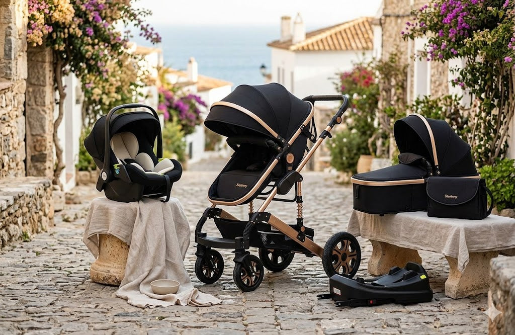 3-in-1 Travel System Stroller with Isofix Base